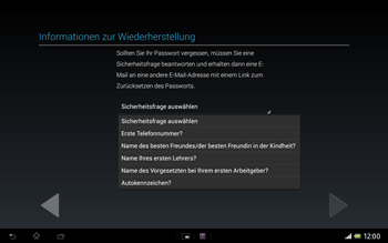 Sony Xperia Tablet Z LTE - Apps - Konto anlegen und einrichten - 14 / 27