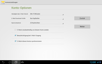 Asus Padfone 2 - E-Mail - Konto einrichten - 2 / 2