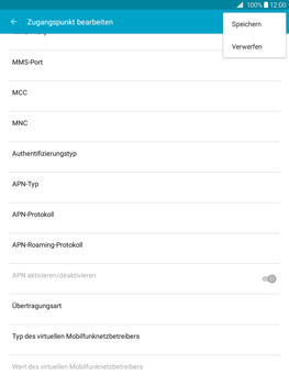 Samsung Galaxy Tab A 9.7 - Internet - Apn-Einstellungen - 15 / 27