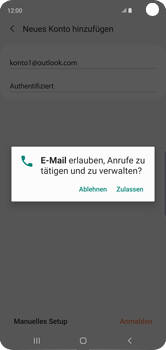 Samsung Galaxy S10 - E-Mail - Konto einrichten (outlook) - 10 / 16