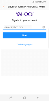 Samsung Galaxy S8 - E-Mail - Konto einrichten (yahoo) - 0 / 0