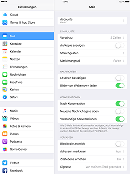 Apple iPad Mini 4 - E-Mail - Konto einrichten - 2 / 2