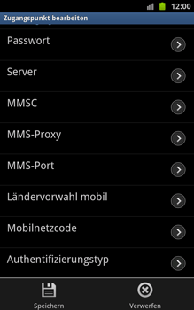 Samsung Galaxy Note - Internet - Manuelle Konfiguration - 13 / 21