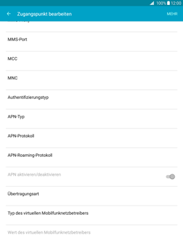 Samsung Galaxy Tab A 9.7 - Internet - Apn-Einstellungen - 11 / 27