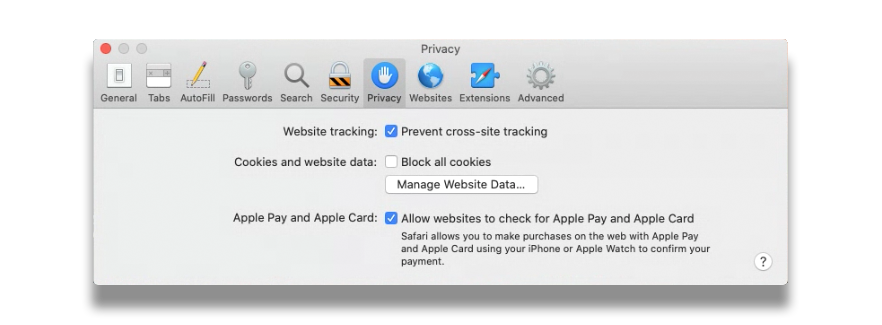 Safari: Accept Cookies