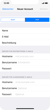 Apple iPhone X - E-Mail - Konto einrichten - 1 / 1
