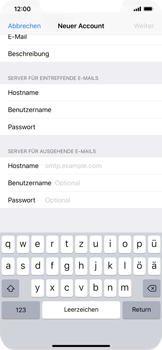 Apple iPhone XR - E-Mail - Konto einrichten - 13 / 30