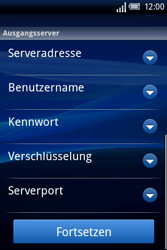 Sony Ericsson Xperia X8 - E-Mail - Konto einrichten - 1 / 1