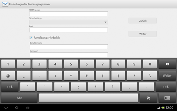 Sony Xperia Tablet Z LTE - E-Mail - Konto einrichten - 1 / 1