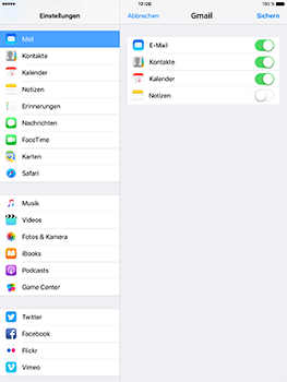 Apple iPad Pro 9.7 inch - E-Mail - Konto einrichten (gmail) - 1 / 1