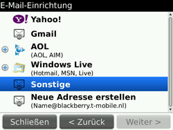 BlackBerry Bold - E-Mail - Konto einrichten - 1 / 1