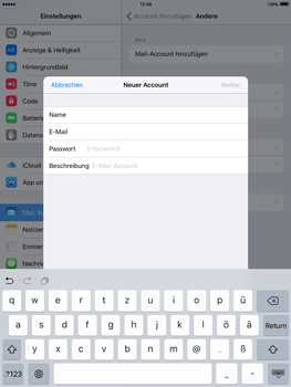 Apple iPad mini 3 - E-Mail - Konto einrichten - 8 / 27