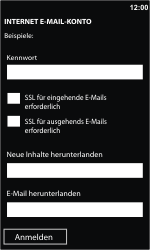 Nokia Lumia 610 - E-Mail - Konto einrichten - 1 / 1