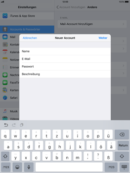 Apple iPad Pro 9.7 inch - E-Mail - Konto einrichten - 2 / 2