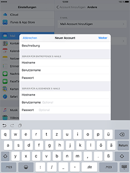 Apple iPad Mini 4 - E-Mail - Konto einrichten - 14 / 32