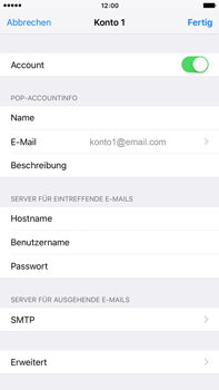 Apple iPhone 6 Plus - E-Mail - Konto einrichten - 0 / 0