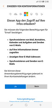 Samsung Galaxy S8 Plus - E-Mail - Konto einrichten (outlook) - 9 / 12