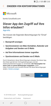 Samsung Galaxy J4+ - E-Mail - Konto einrichten (outlook) - 9 / 14