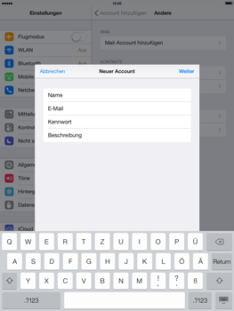 Apple iPad Air - E-Mail - Konto einrichten - 9 / 27
