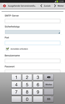 Samsung Galaxy Note 8-0 - E-Mail - Konto einrichten - 0 / 0