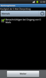 Samsung Galaxy S - E-Mail - Konto einrichten - 15 / 18
