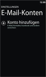 Nokia Lumia 610 - E-Mail - Konto einrichten - 1 / 1
