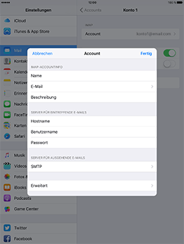 Apple iPad Mini 4 - E-Mail - Konto einrichten - 19 / 32