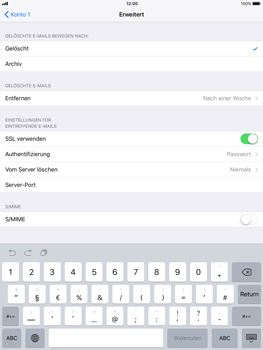 Apple iPad Air - E-Mail - Konto einrichten - 1 / 1