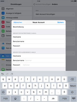 Apple iPad mini 3 - E-Mail - Konto einrichten - 13 / 27