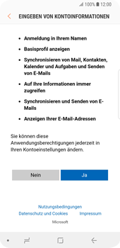 Samsung Galaxy S9 - E-Mail - Konto einrichten (outlook) - 8 / 12