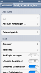 Apple iPhone 5 - E-Mail - Konto einrichten - 1 / 1