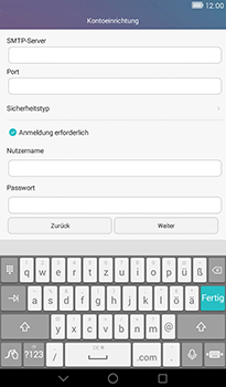 Huawei MediaPad T1 (7.0) - E-Mail - Konto einrichten - 14 / 22