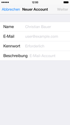 Apple iPhone 5c - E-Mail - Konto einrichten - 0 / 0