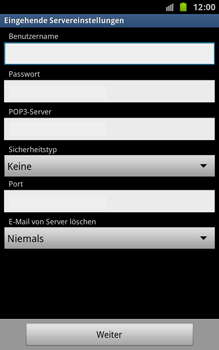 Samsung Galaxy Note - E-Mail - Konto einrichten - 1 / 1