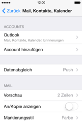 Apple iPhone 4 S - E-Mail - Konto einrichten (outlook) - 2 / 2