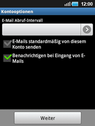 Samsung Galaxy Mini - E-Mail - Konto einrichten - 0 / 0