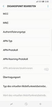 Samsung Galaxy S8 Plus - Internet - Apn-Einstellungen - 0 / 0