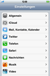Apple iPhone 3GS - E-Mail - Konto einrichten - 1 / 1
