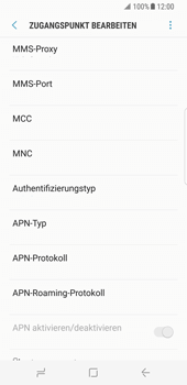 Samsung Galaxy S8 - Internet - Apn-Einstellungen - 0 / 0