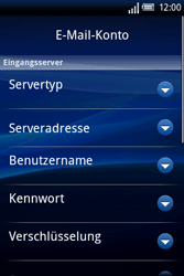 Sony Ericsson Xperia X8 - E-Mail - Konto einrichten - 1 / 1