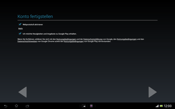 Sony Xperia Tablet Z LTE - Apps - Konto anlegen und einrichten - 19 / 27