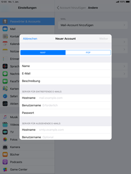 Apple iPad Air 2 - E-Mail - Konto einrichten - 11 / 30