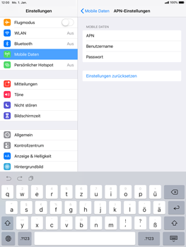 Apple iPad mini 2 - Internet - Manuelle Konfiguration - 10 / 18