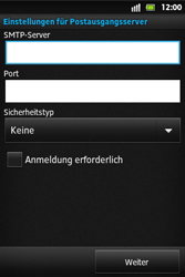 Sony Xperia Go - E-Mail - Konto einrichten - 0 / 0