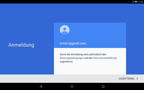Huawei MediaPad T3 (10.0) LTE - E-Mail - Konto einrichten (gmail) - 0 / 0