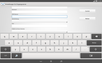 Sony Xperia Tablet Z2 LTE - E-Mail - Konto einrichten - 2 / 2