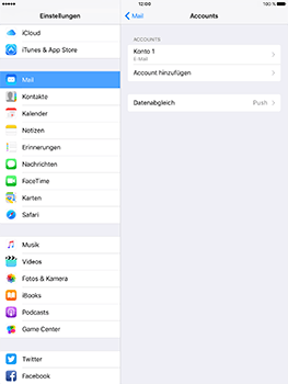 Apple iPad Mini 4 - E-Mail - Konto einrichten - 0 / 0