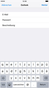 Apple iPhone 6s Plus - E-Mail - Konto einrichten (outlook) - 7 / 11