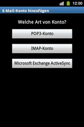 Samsung Galaxy Ace i - E-Mail - Konto einrichten - 2 / 2