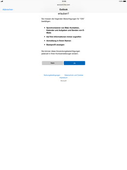 Apple iPad Pro 12.9 inch - E-Mail - Konto einrichten (outlook) - 8 / 12
